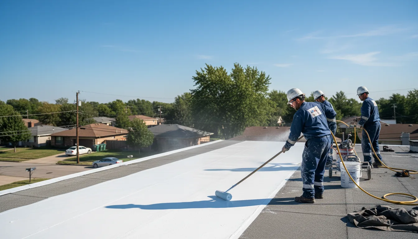 Commercial roof coating in Effingham, IL near me